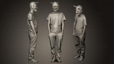 Figurines of people man model 3d model